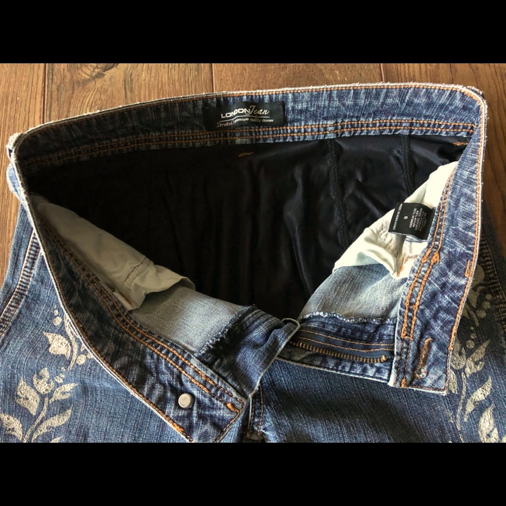 Victoria’s Secret VTG 90's mid rise booty lift panel boot cut jean Size 6/32.5 - Picture 8 of 11